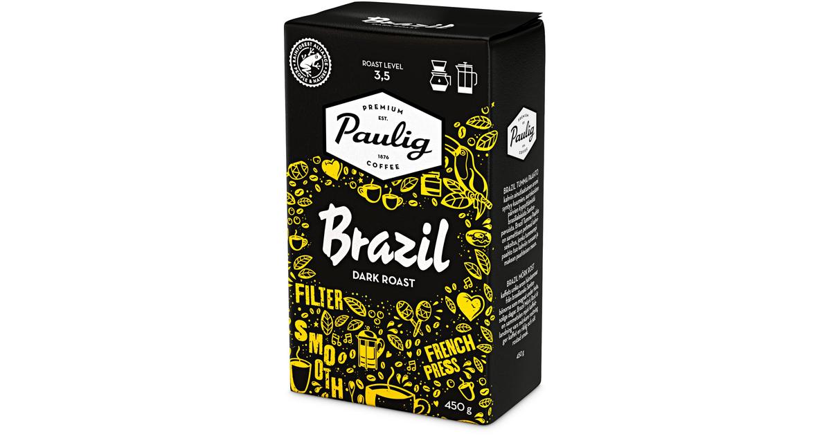 Paulig Brazil Dark Roast Tumma Paahto Kahvi Suodatinjauhatus 450g S