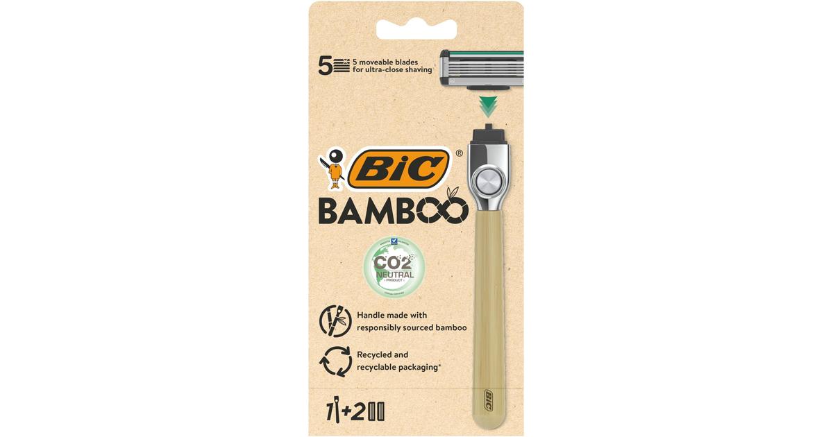 BIC Bamboo varsi ja 2 vaihtoterää S kaupat ruoan verkkokauppa