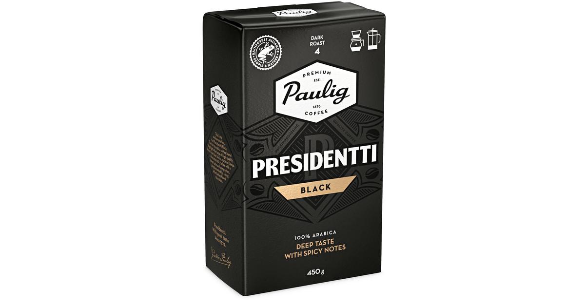 Paulig Presidentti Black Label Kahvi Suodatinjauhatus 450g S Kaupat