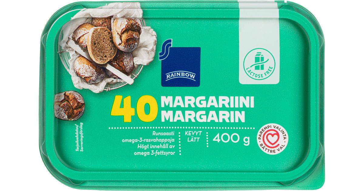 Rainbow Kevyt Laktoositon Margariini 40 400 G S Kaupat Ruoan Verkkokauppa