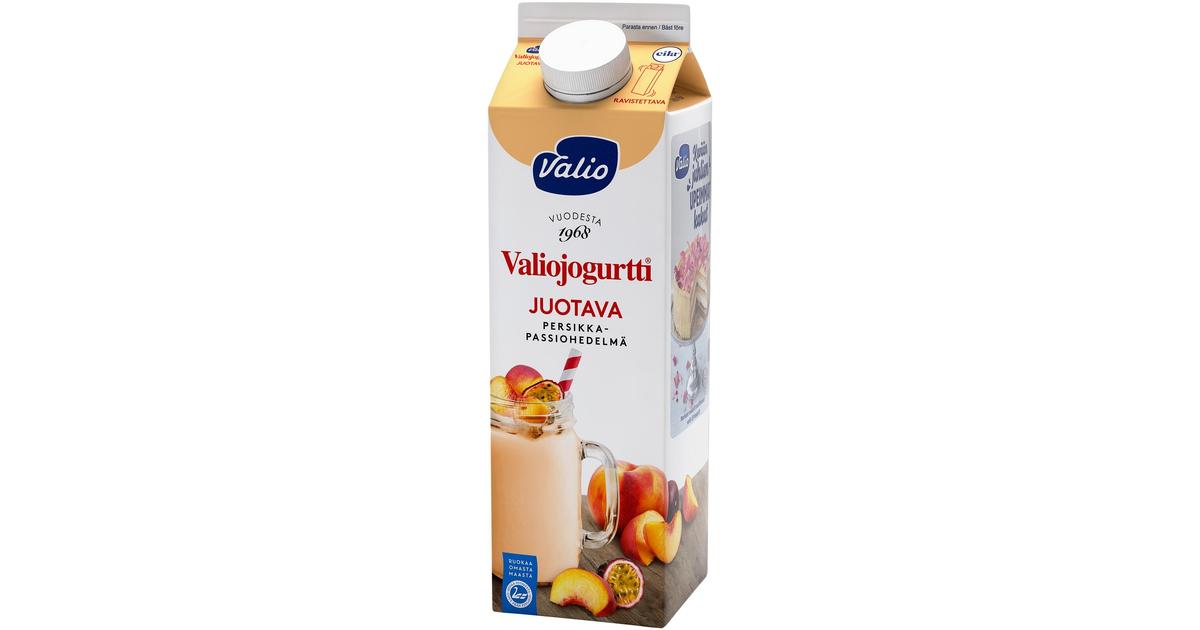 Valiojogurtti juotava 0 95 l persikka passiohedelmä laktoositon S