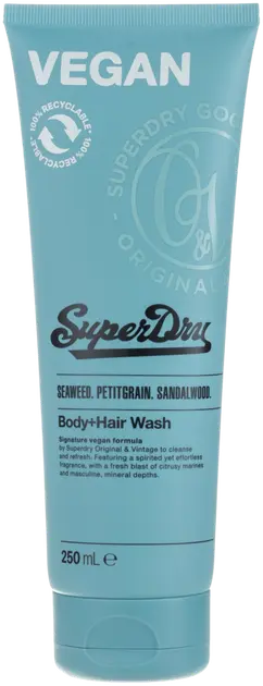 Superdry Body Hair Wash Pacific Suihkushampoo Ml Sokos Verkkokauppa