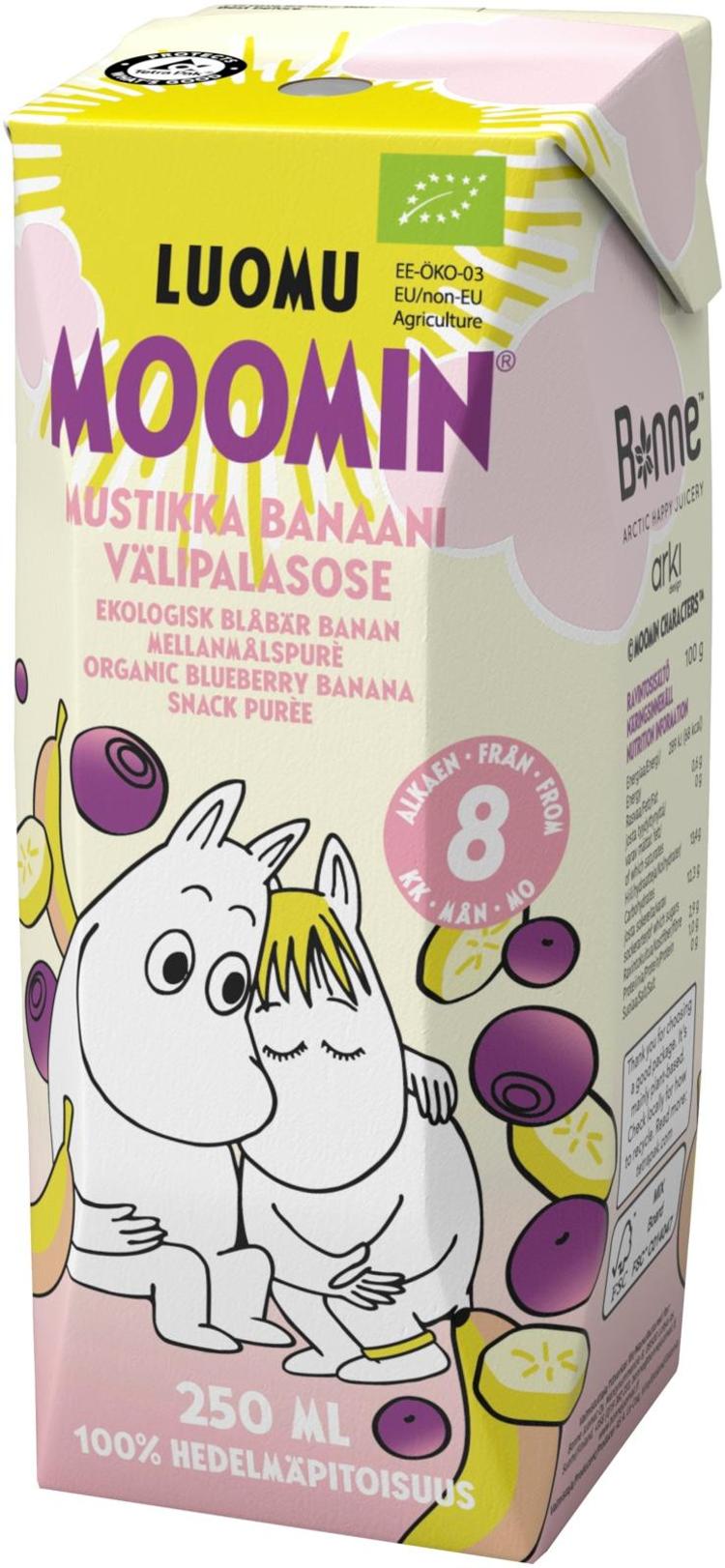 Moomin Luomu Mustikka Banaani V Lipalasose Ml S Kaupat Ruoan