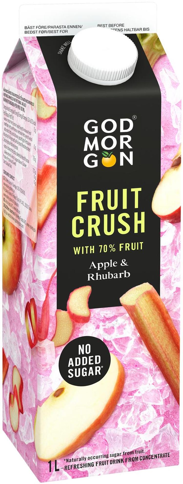 God Morgon Fruit Crush Omena Raparperi Mehujuoma L S Kaupat Ruoan