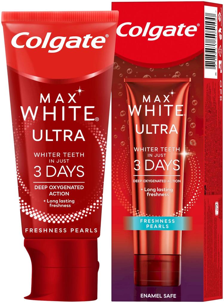 Colgate Max White Ultra Freshness Pearls Hammastahna 50ml S Kaupat