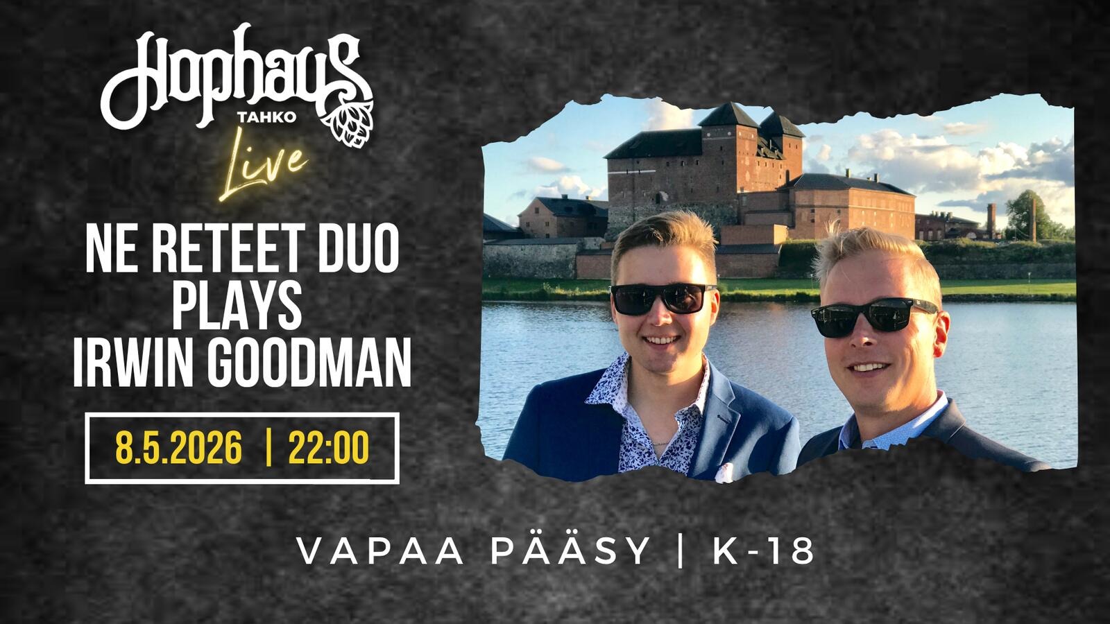 HOPHAUS LIVE: NE RETEET DUO PLAYS IRWIN GOODMAN