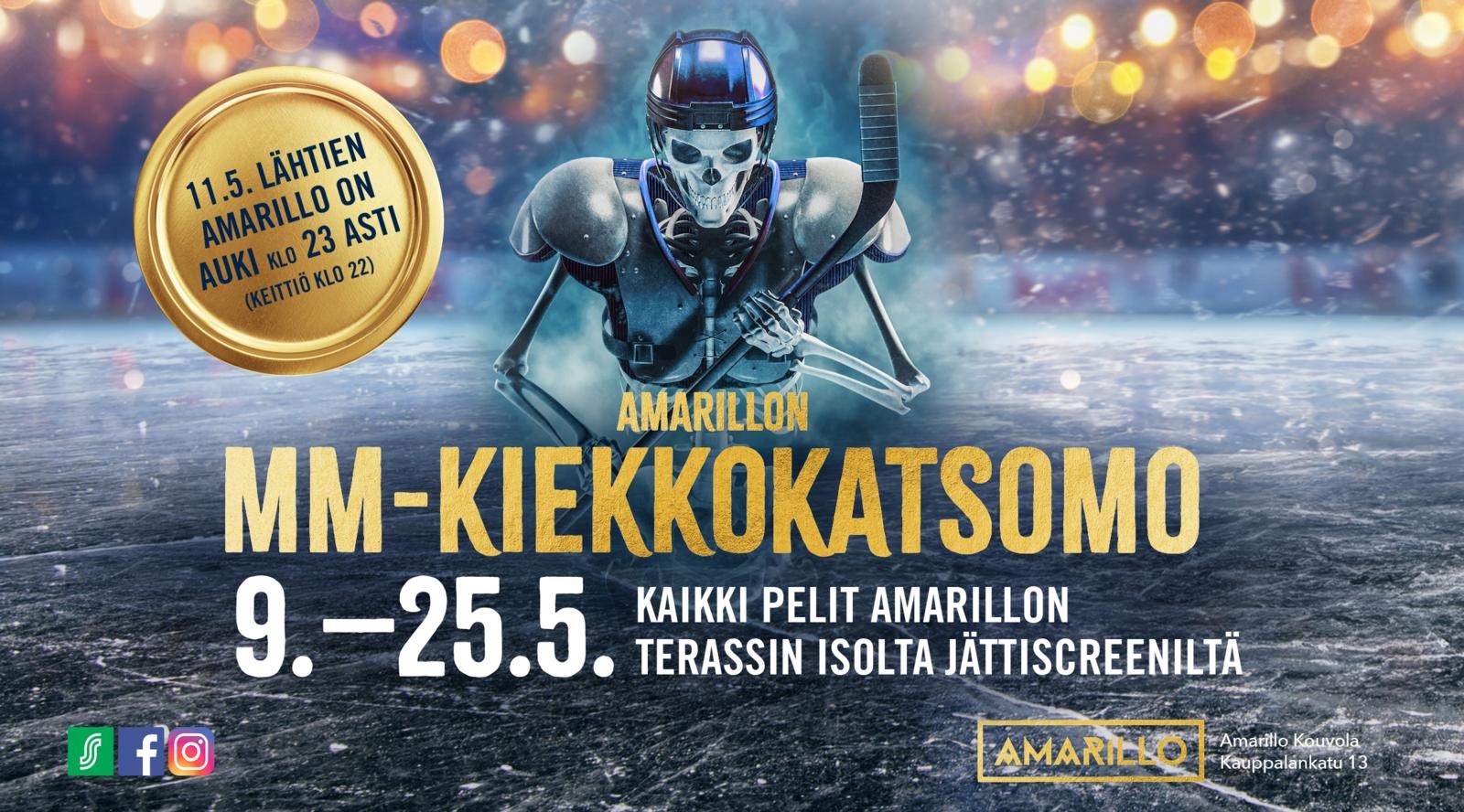 Amarillo Kouvolan MM-kiekkokatsomo 9.–25.5.