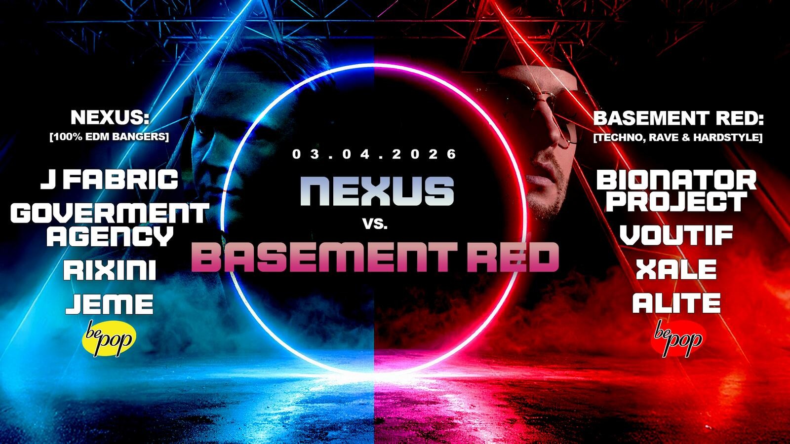 NEXUS vs. Basement Red - kahden puolen konemusabileet