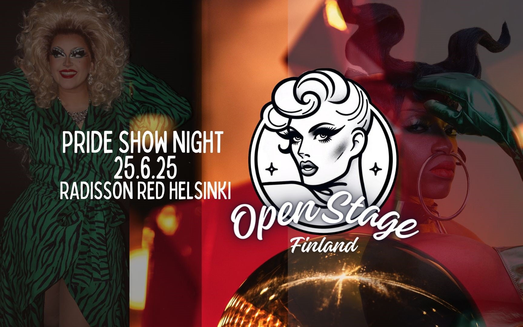 Pride Show Night Radisson RED Helsingissä 25.6.25 klo 19