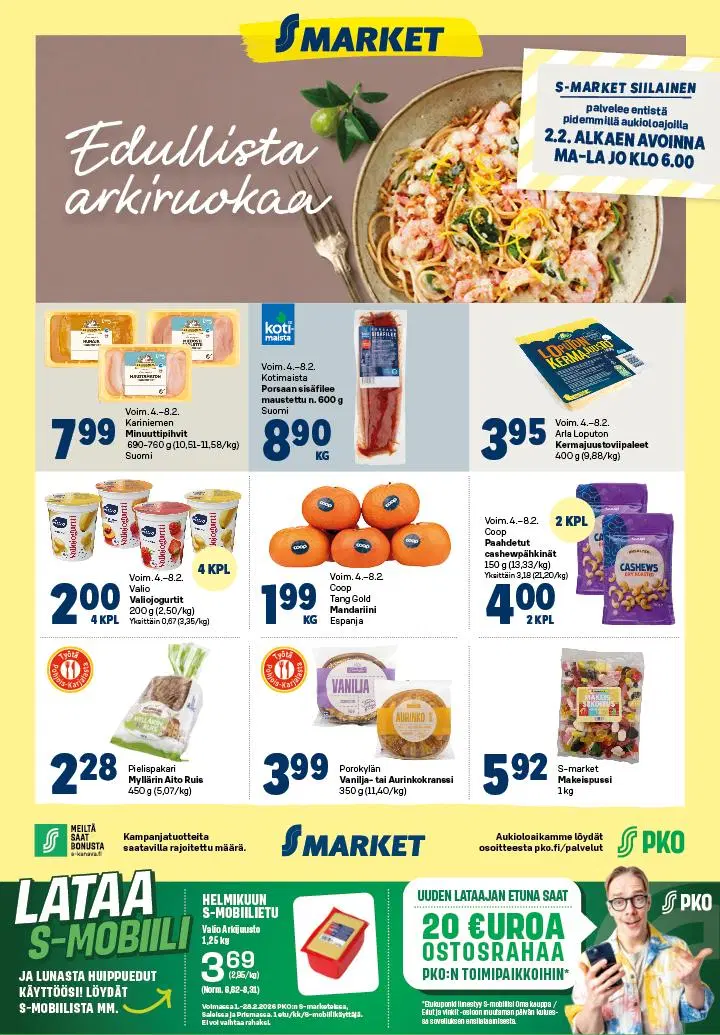 S-marketin viikkoilmoitus viikko 6 2026