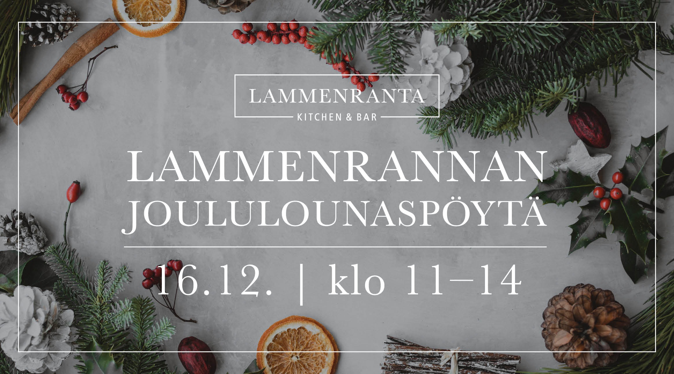 Lammenrannan joululounaspöytä 16.12. klo 11–14