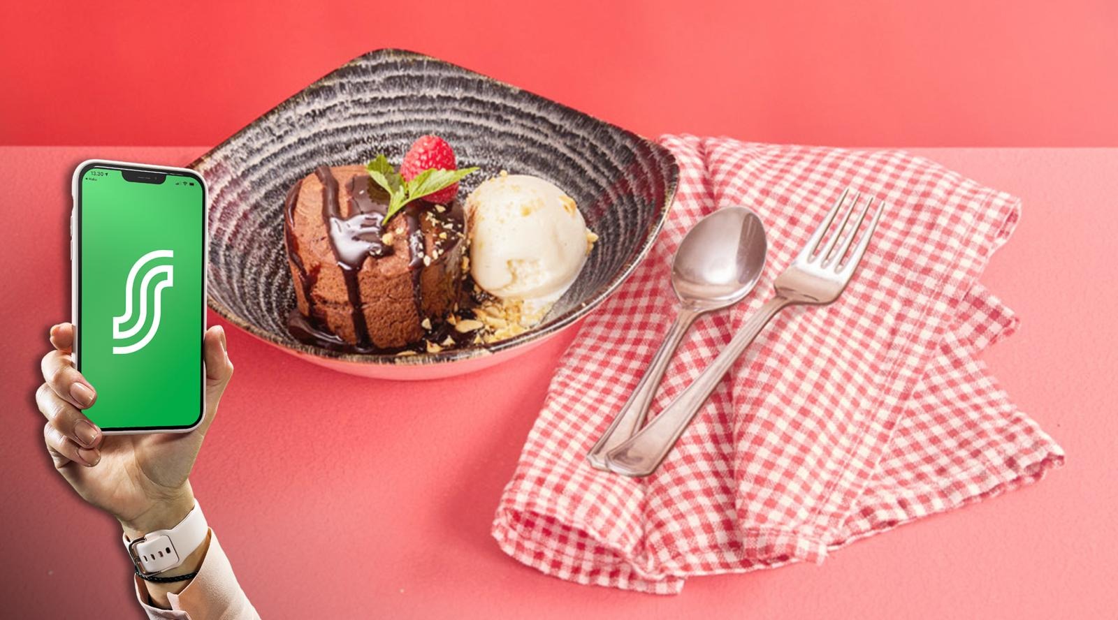 Marraskuun S-mobiiliedulla suklaakakku ja cappuccino etuhintaan Kokkolan Rossossa.