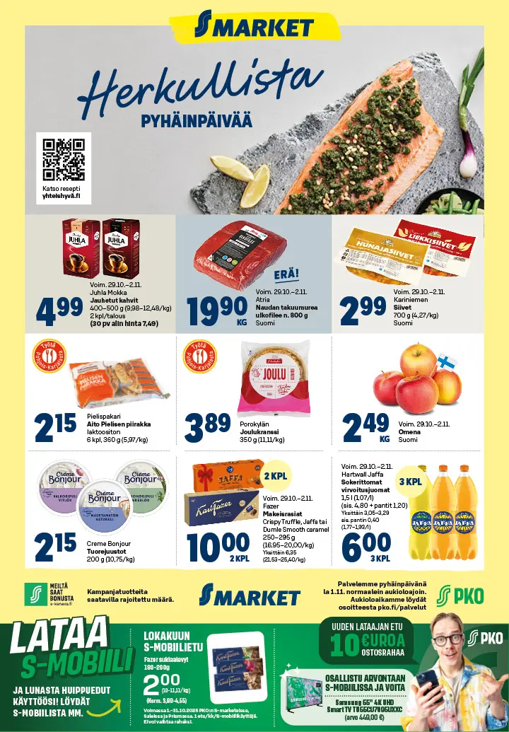 S-marketin viikkoilmoitus viikko 44 2025