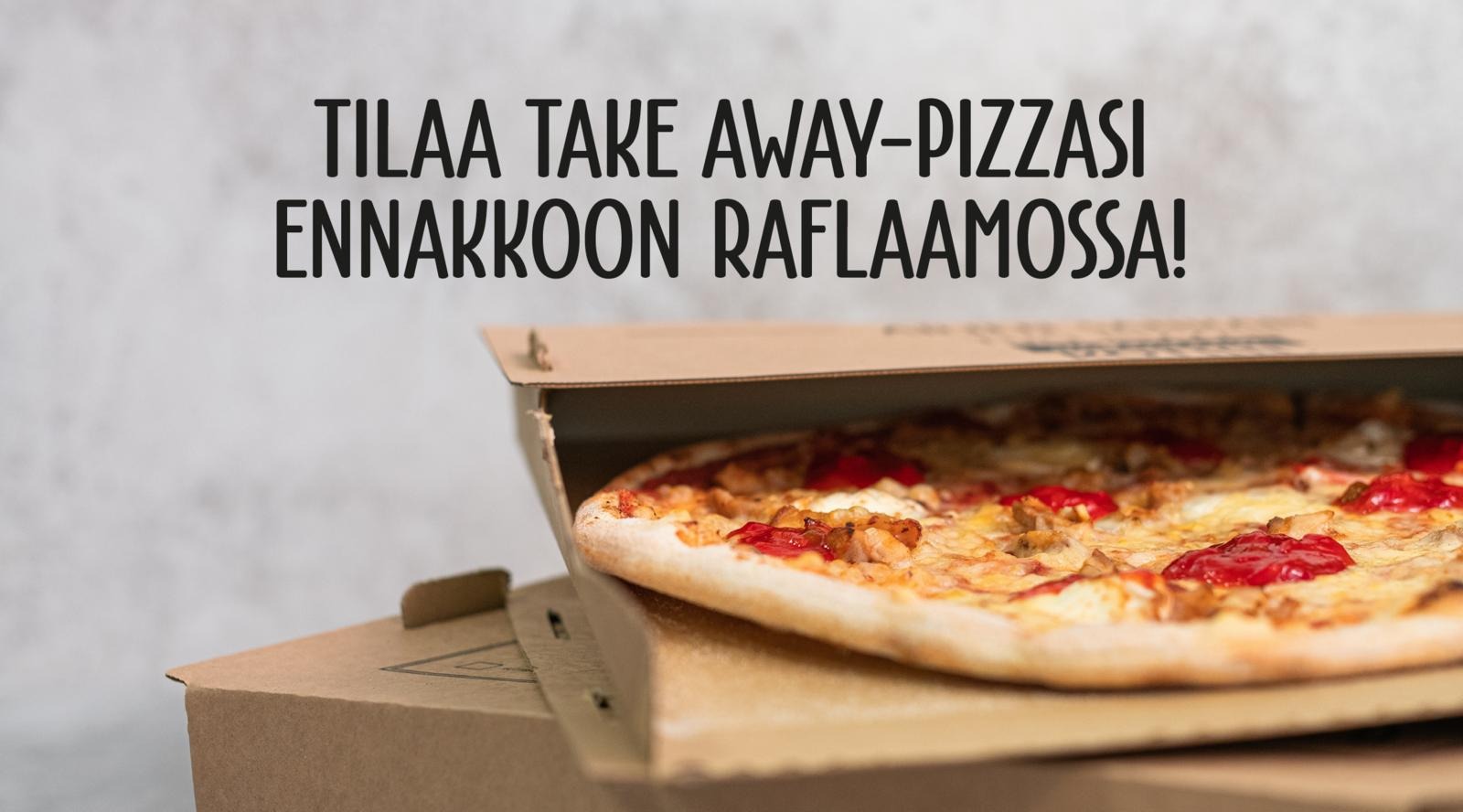 Pino takeaway-pizzalaatikoita.
