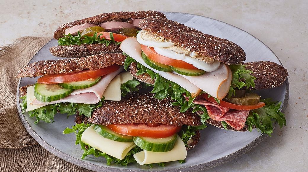 Rye bread sandwiches