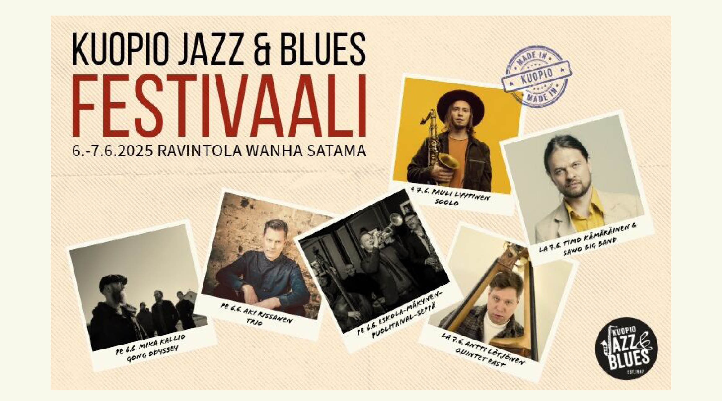 Kuopio Jazz & Blues Festivaali 6.-7.6.