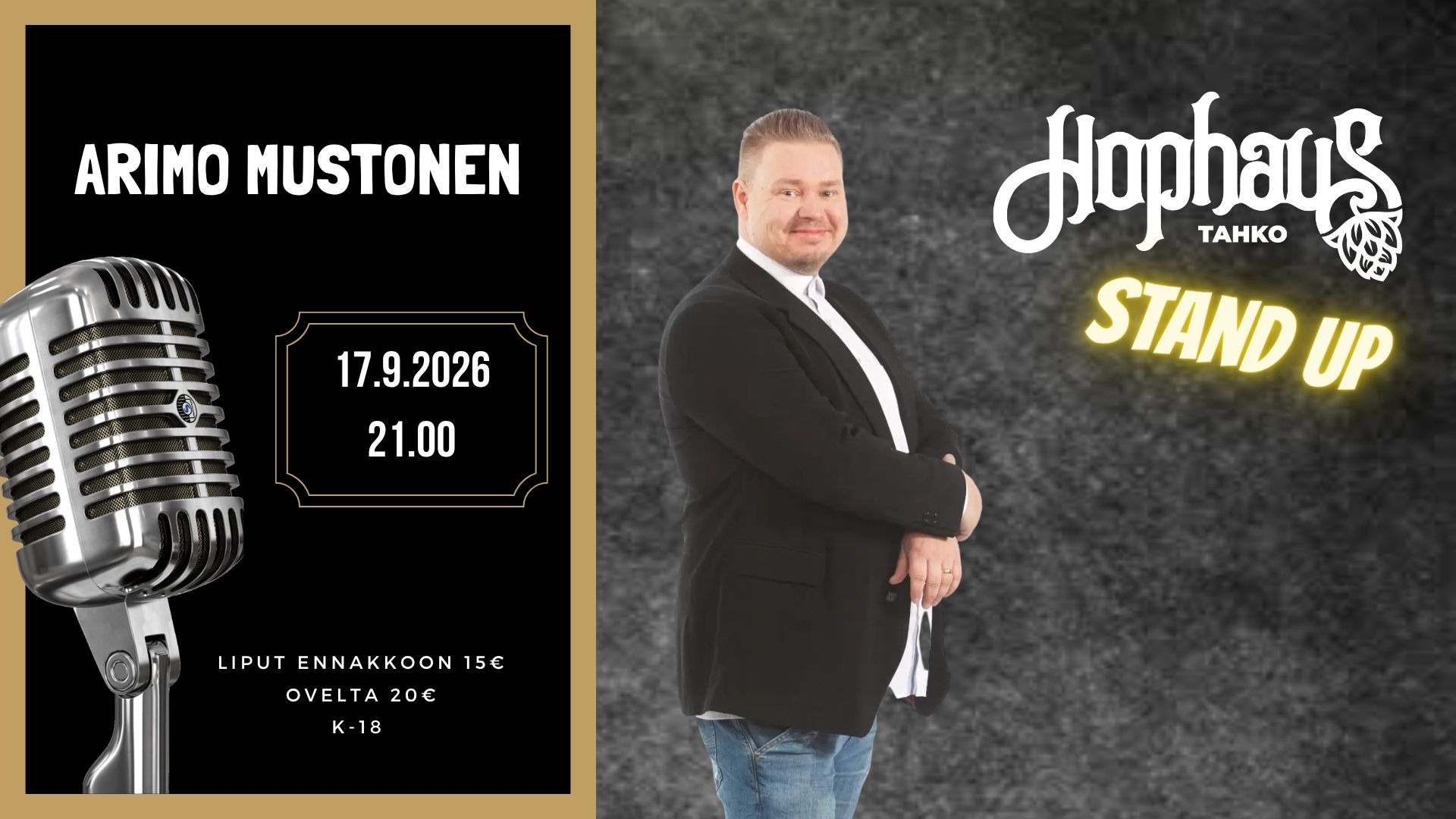 HOPHAUS STANDUP: ARIMO MUSTONEN