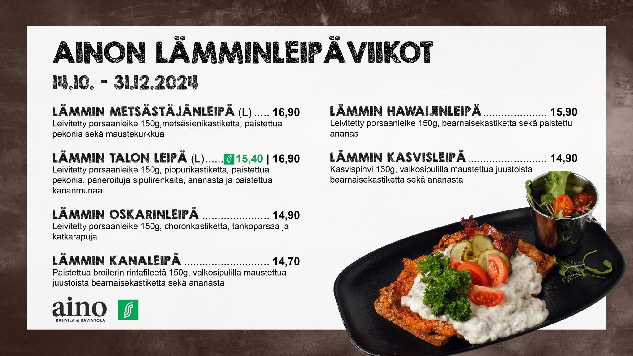 Ainon lämminleipäviikot