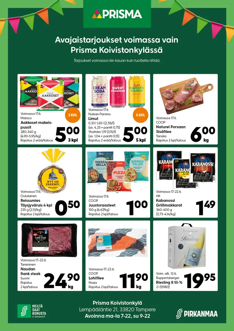 Prisma Koivistokylän avajaiset 17.6.2025