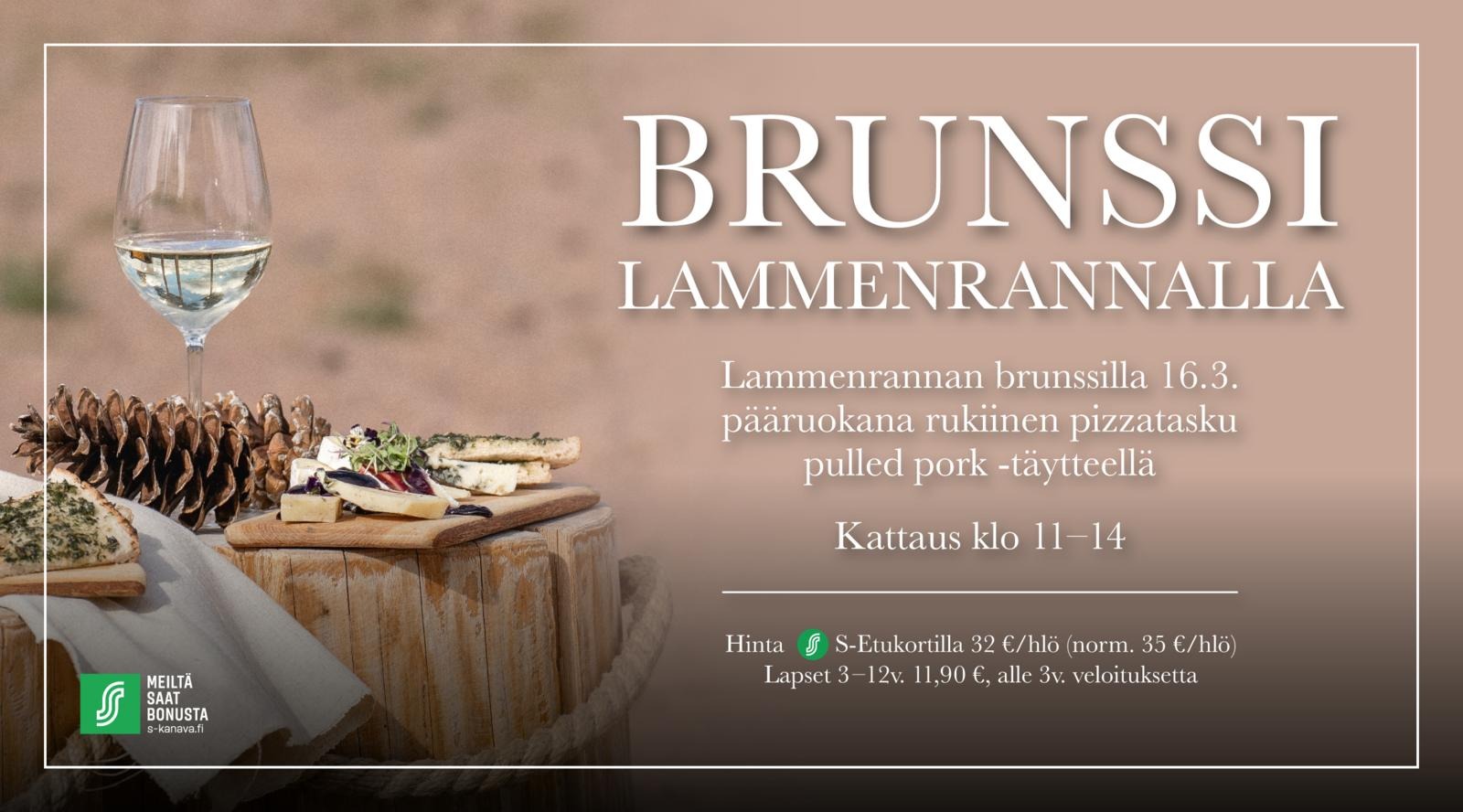 Lammenrannan brunssi 16.3. klo 11–14