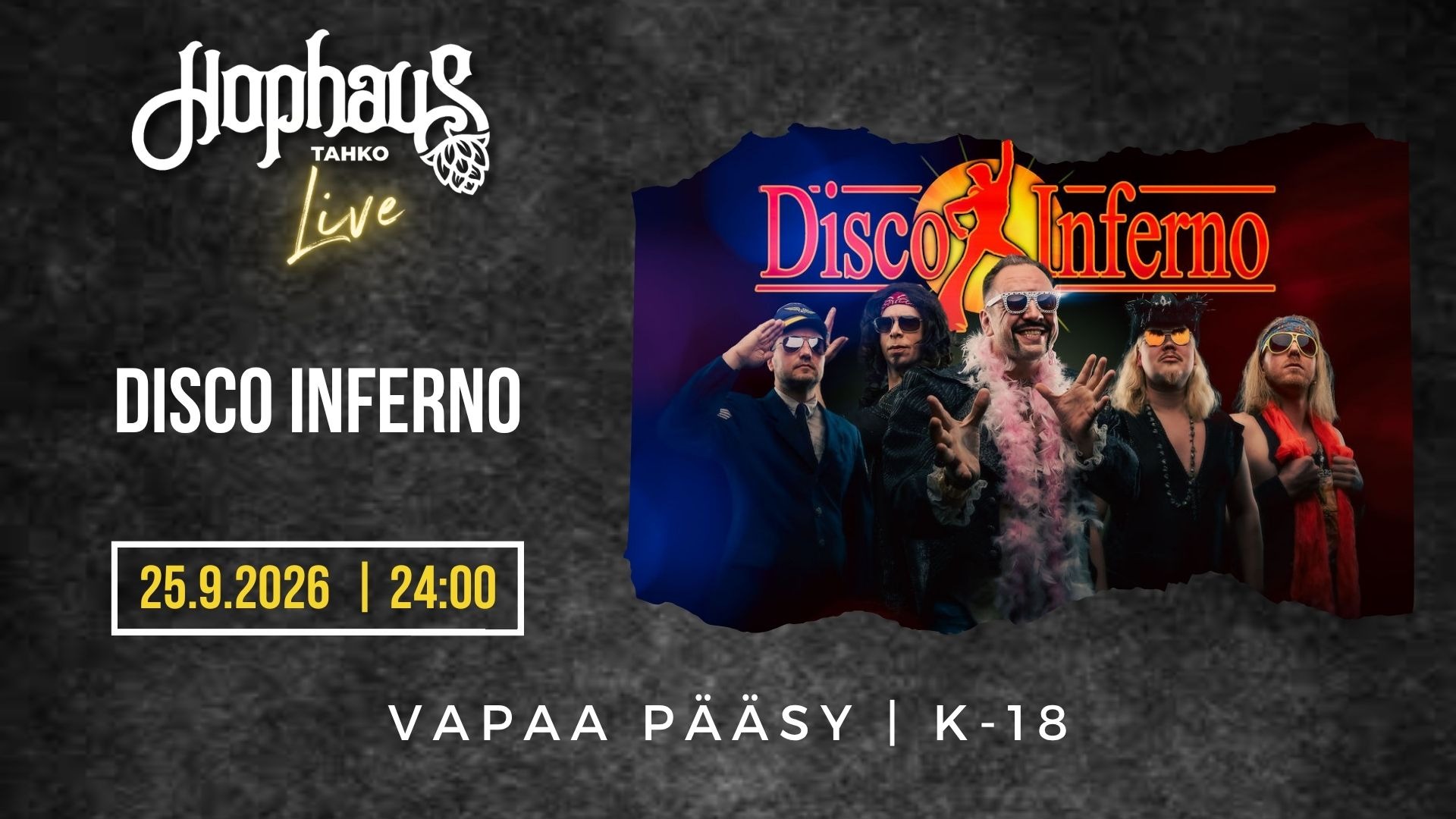 HOPHAUS LIVE: DISCO INFERNO