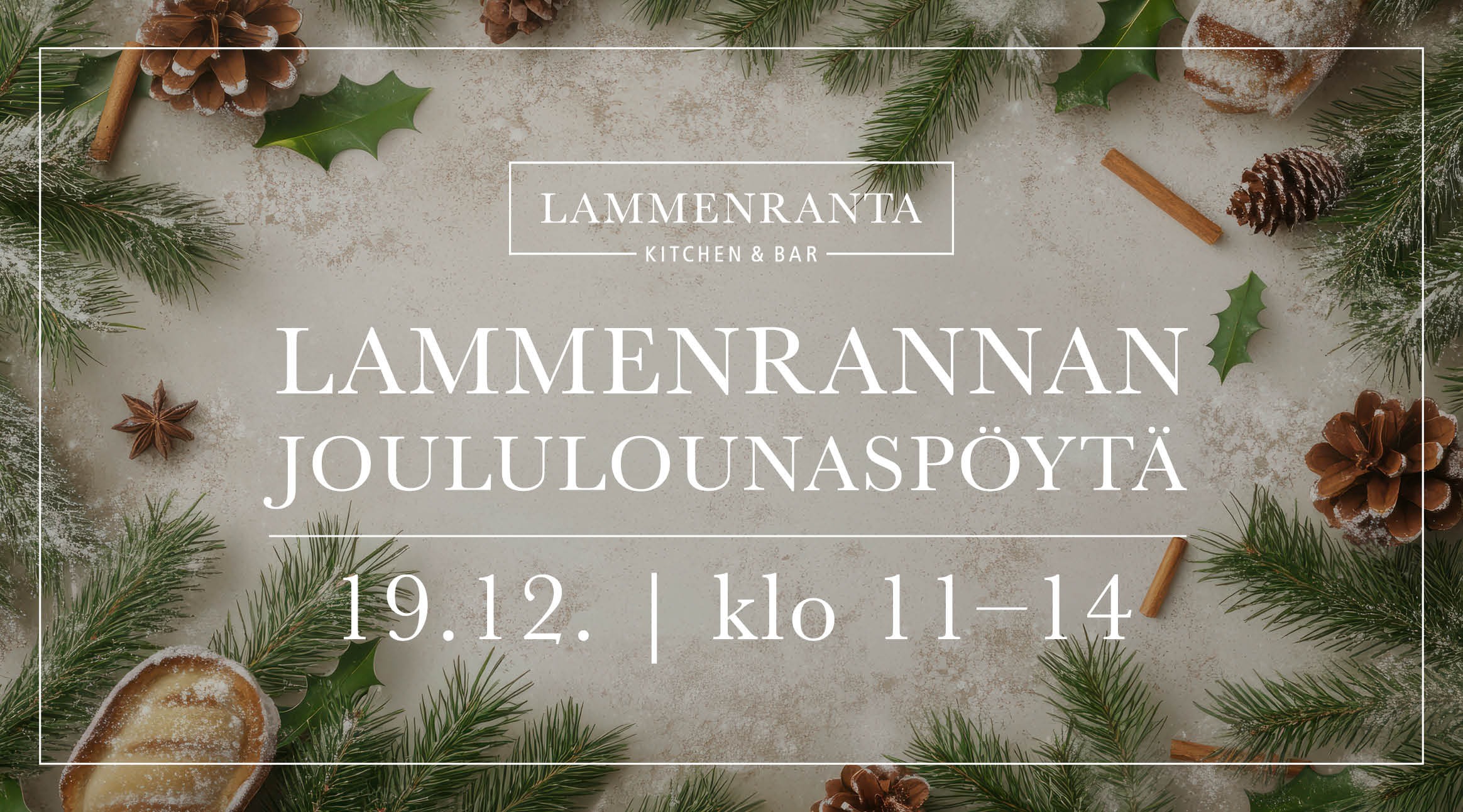 Lammenrannan joululounaspöytä 19.12.2025 klo 11–14