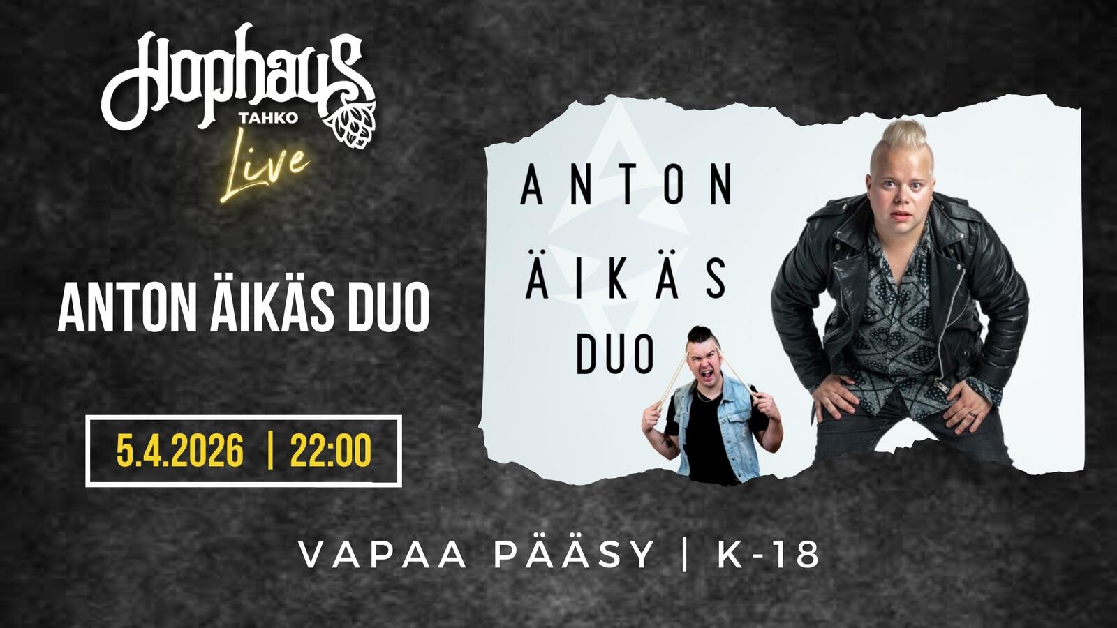HOPHAUS LIVE: ANTON ÄIKÄS DUO