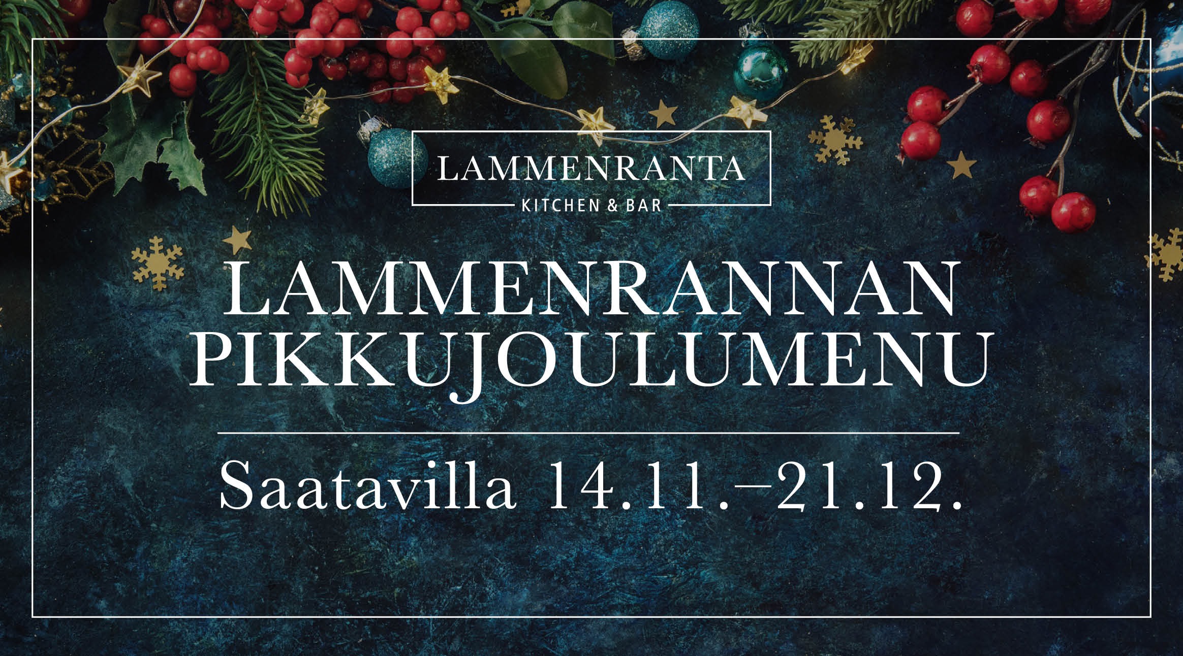 Lammenrannan Pikkujoulumenu 2025