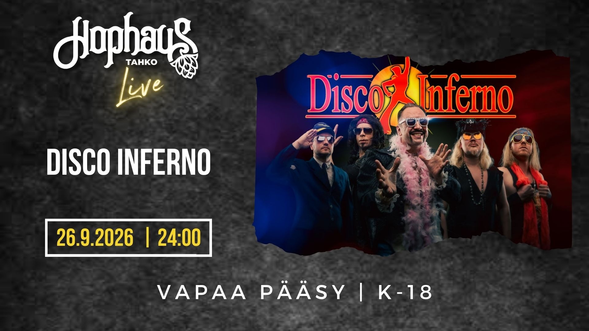 HOPHAUS LIVE: DISCO INFERNO