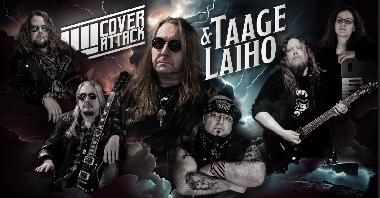 Kasinoterassin live-illassa: Cover Attack & Taage Laiho