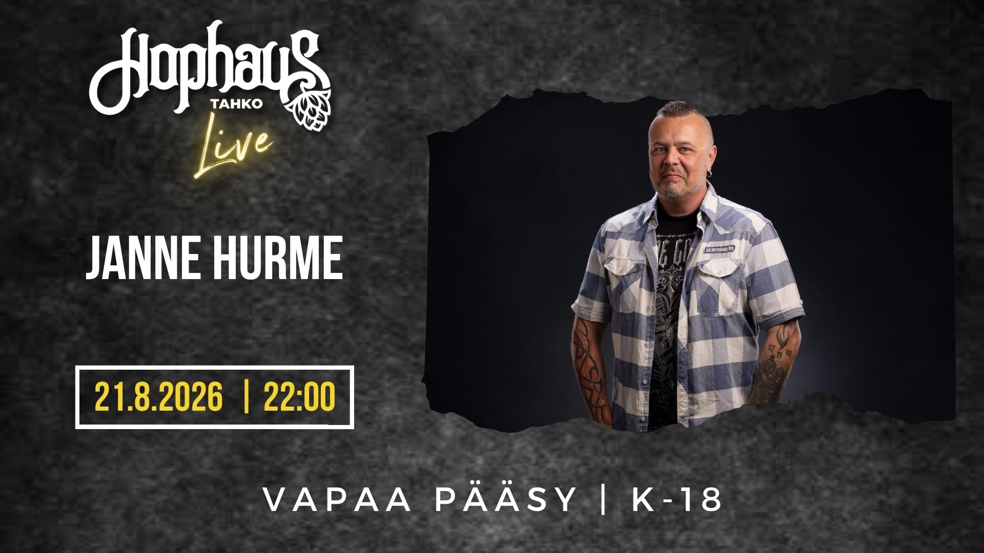 HOPHAUS LIVE: JANNE HURME