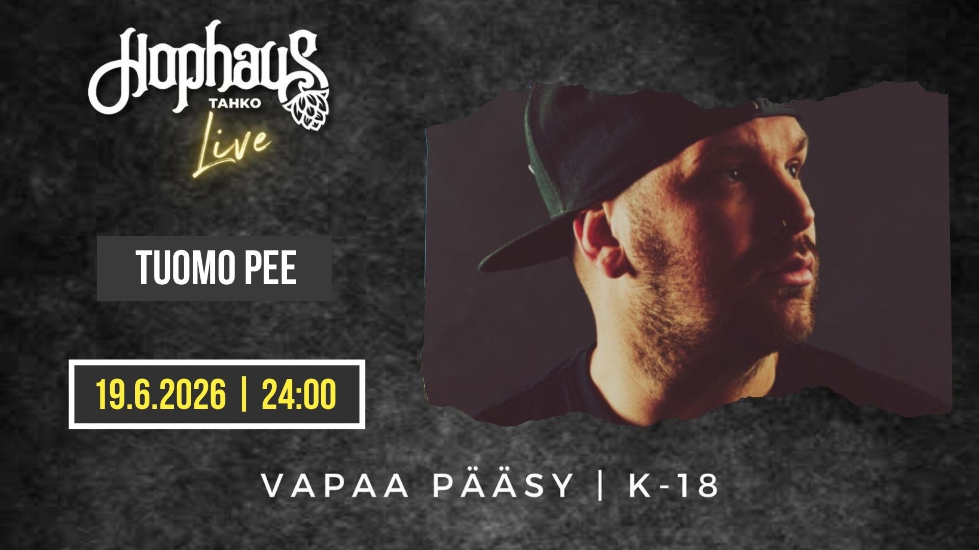 HOPHAUS LIVE: TUOMO PEE