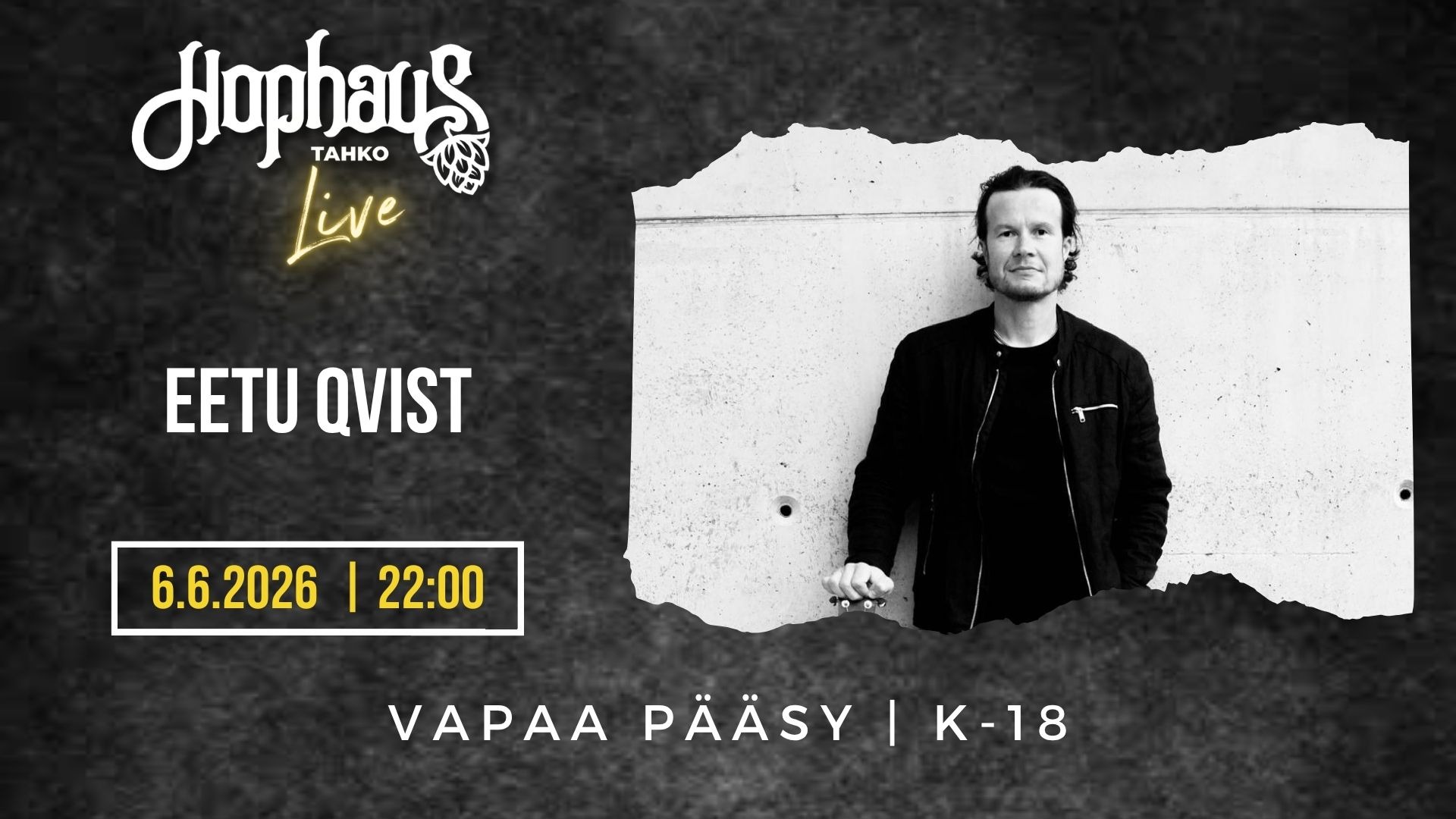 HOPHAUS LIVE: EETU QVIST