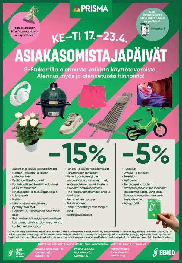 Asiakasomistajapäivät 17.-23.4.2024