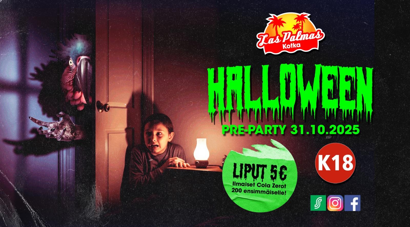 Las Palmas Kotkan Halloween pre-party 31.10.2025