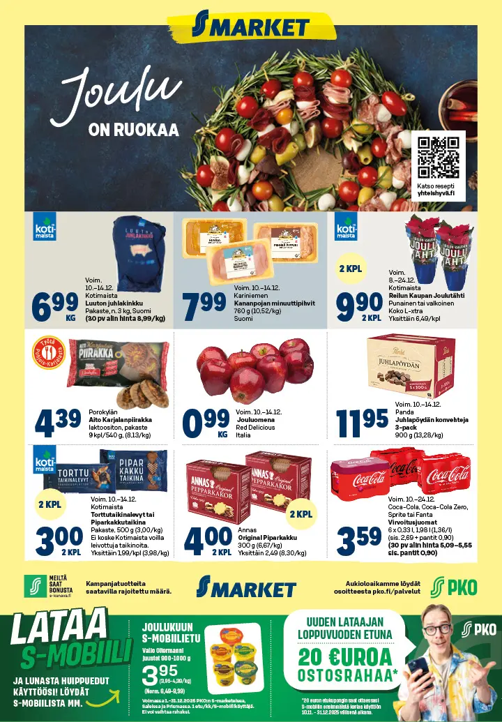 S-marketin viikkoilmoitus viikko 50 2025