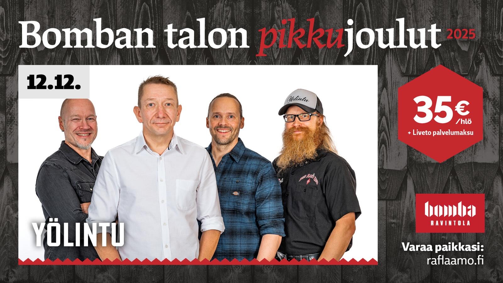 Yölintu Bomban talolla