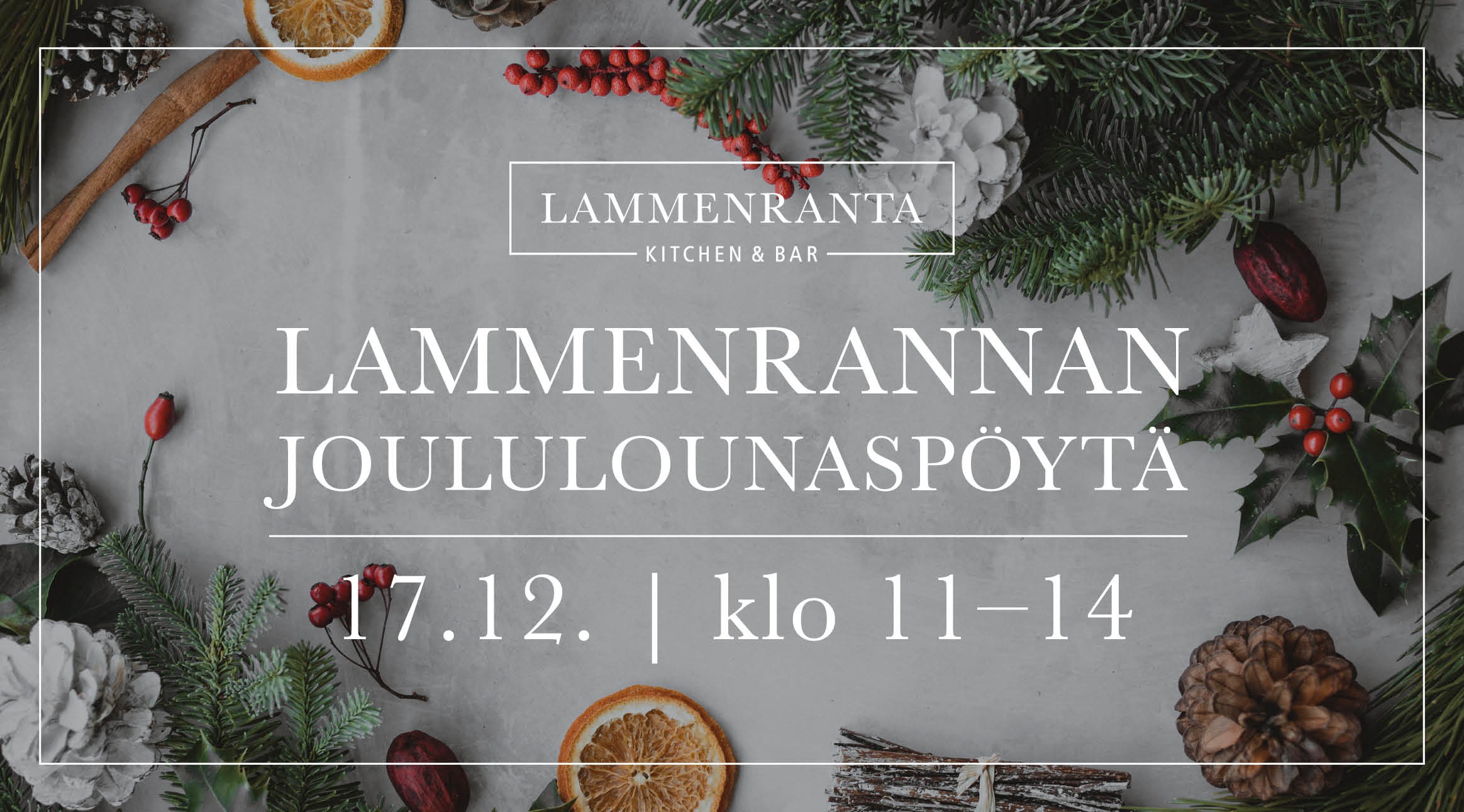 Lammenrannan joululounaspöytä 17.12. klo 11–14