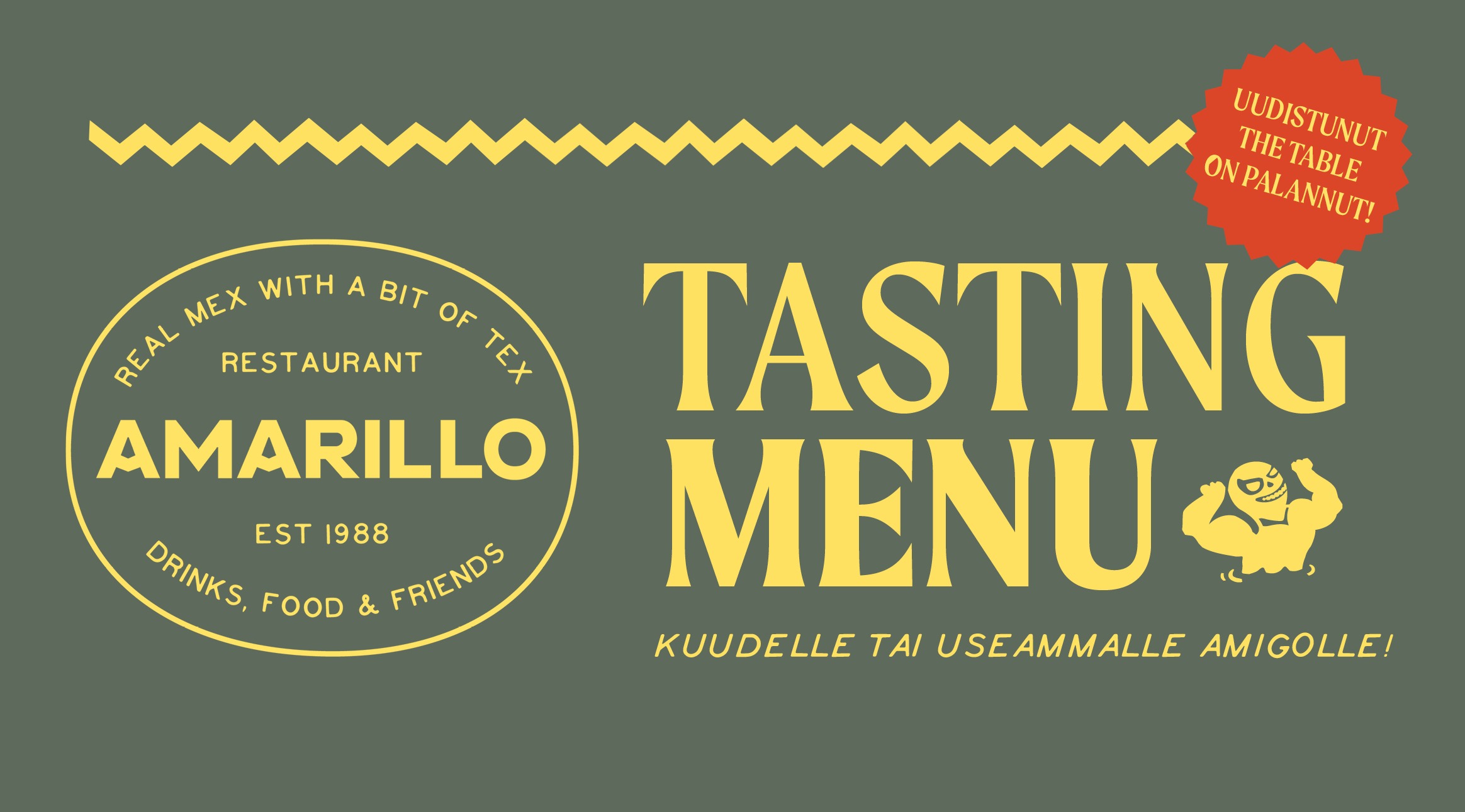 Amarillo Kouvolan Tasting menu kuudelle tai useammalle hengelle