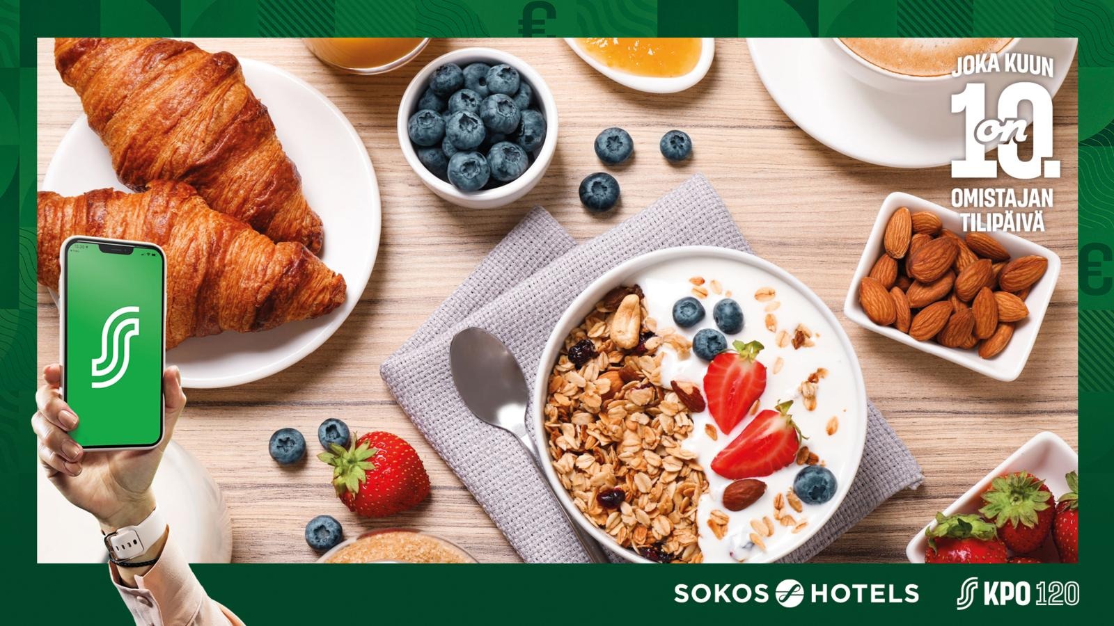 Superlönedag på frukosten i Original Sokos Hotel Royal 10.10