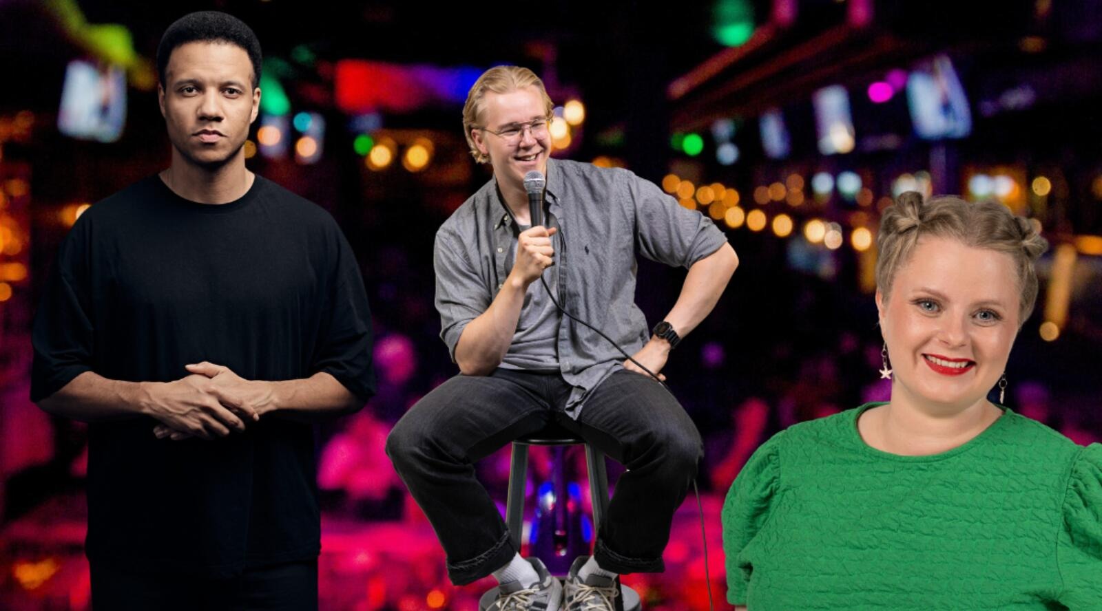 HOPHAUS STAND UP: LAURI SAVIHARJU, AMANDA HIEKKAHARJU, JOEL MAKENGO