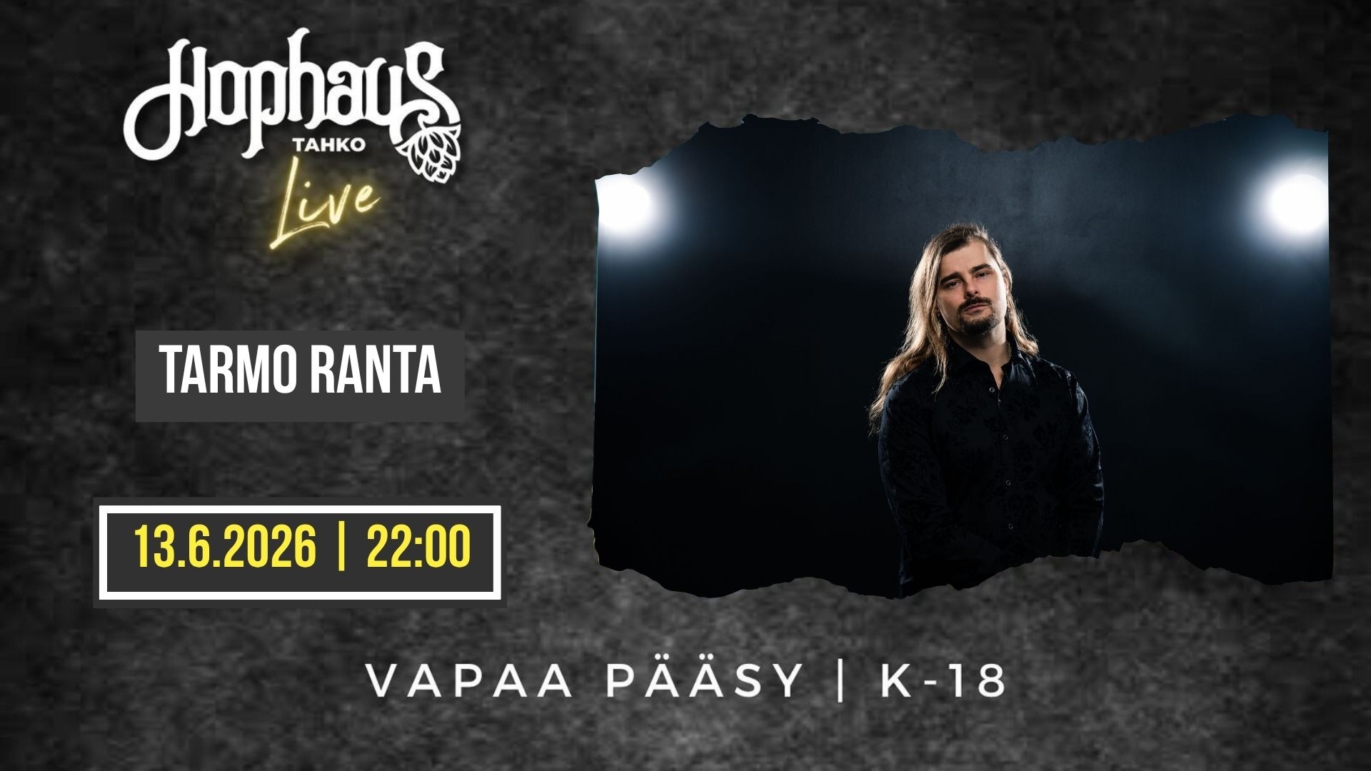 HOPHAUS LIVE: TARMO RANTA