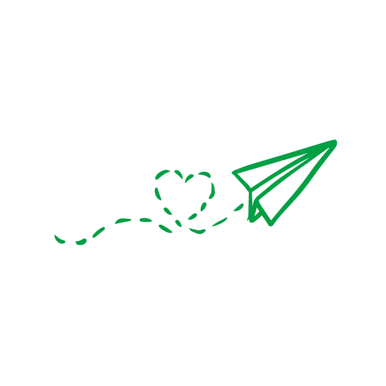 paperilennokki lentää sydämen muodossa