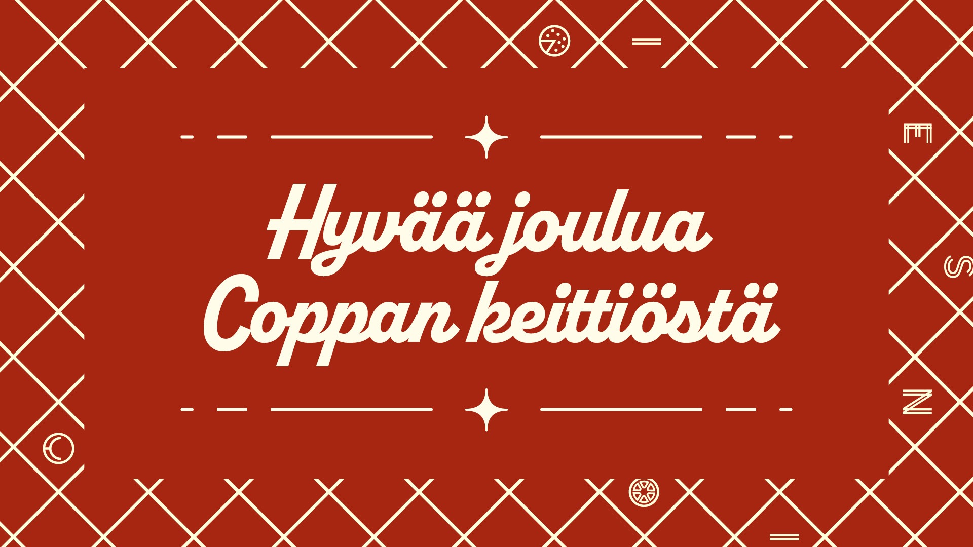 Coppassa tarjolla joululounas-annos ma-pe 8.–12.12. & 15.-19.12. lounasaikaan arkisin klo 10.30–14.30.