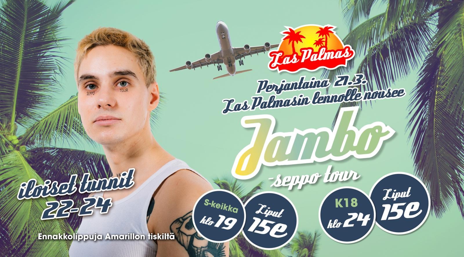 Jambo Seppo-tour keikka Las Palmas Kouvolassa 21.3.