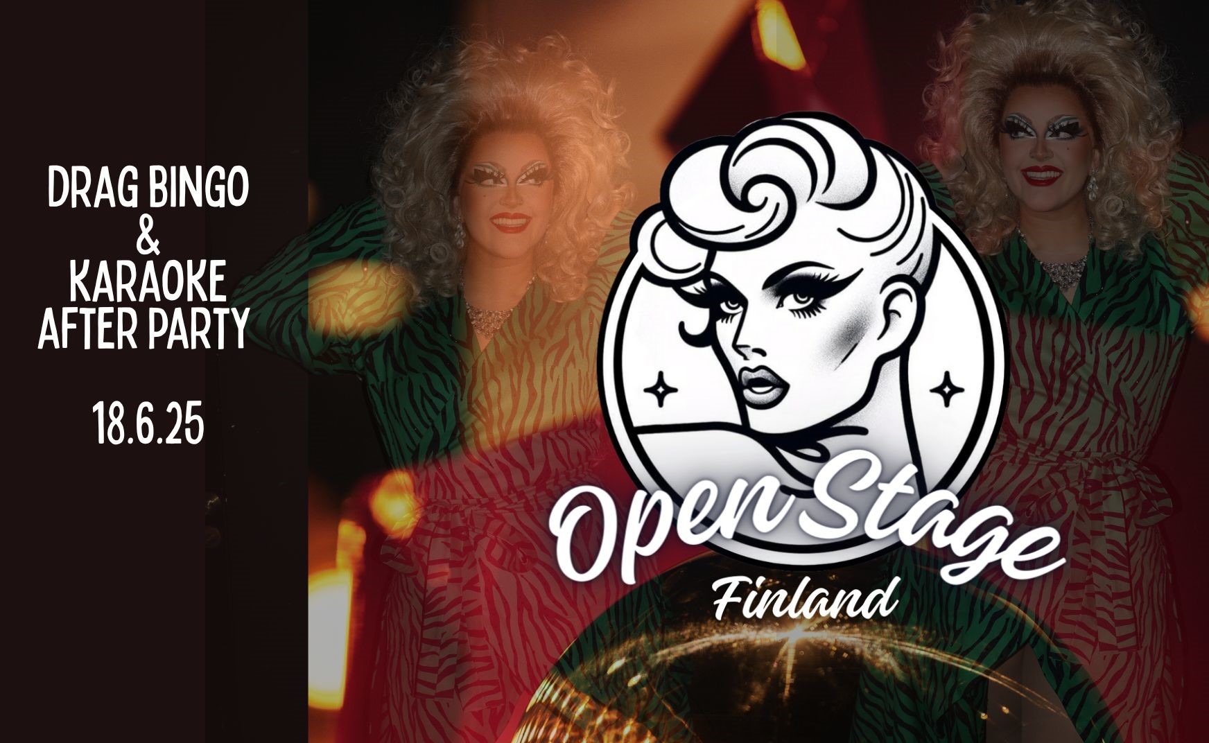 Drag bingo sekä karaoke after party Radisson RED Helsinki