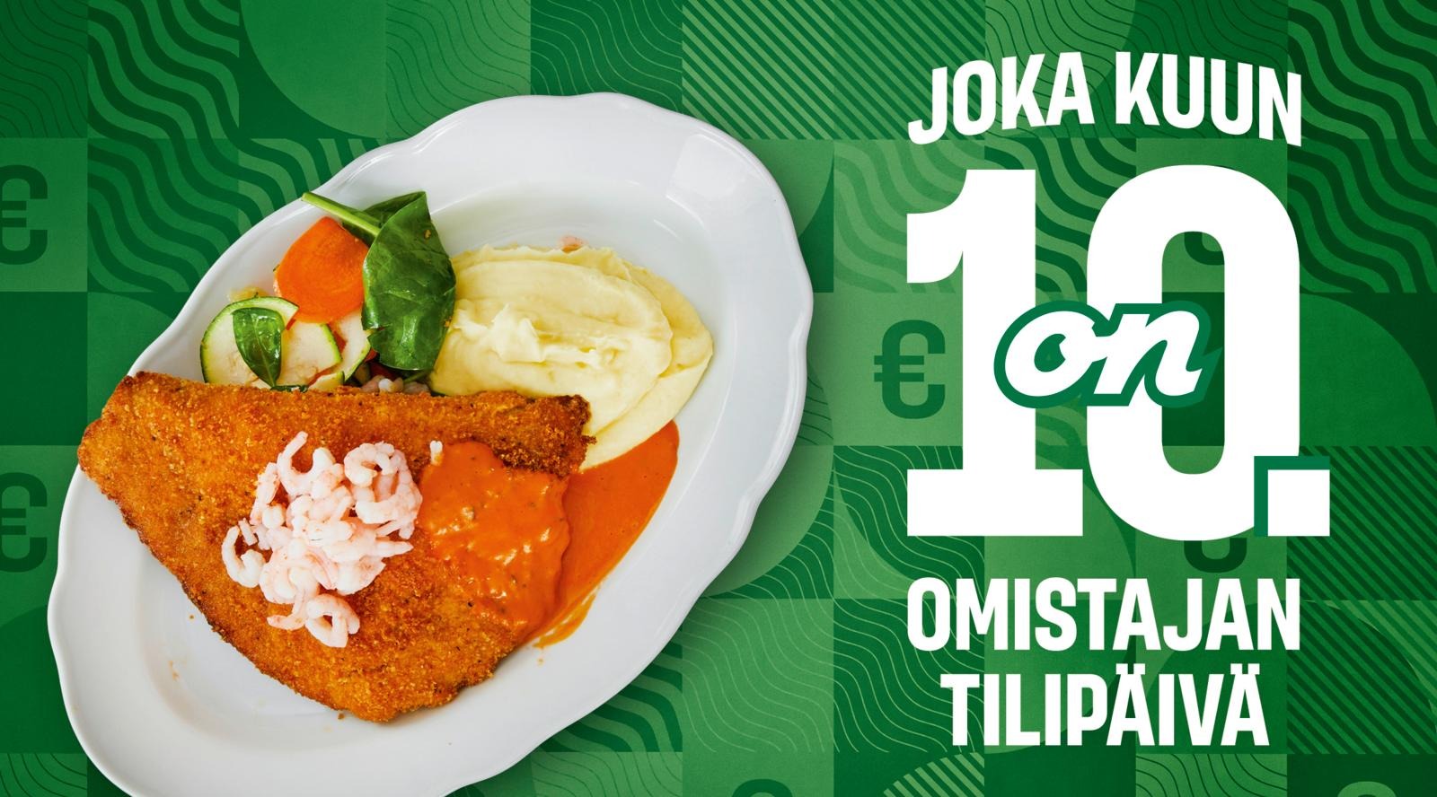Katkaravuilla koristeltu porsaanleike muusilla ja kastikkeella.