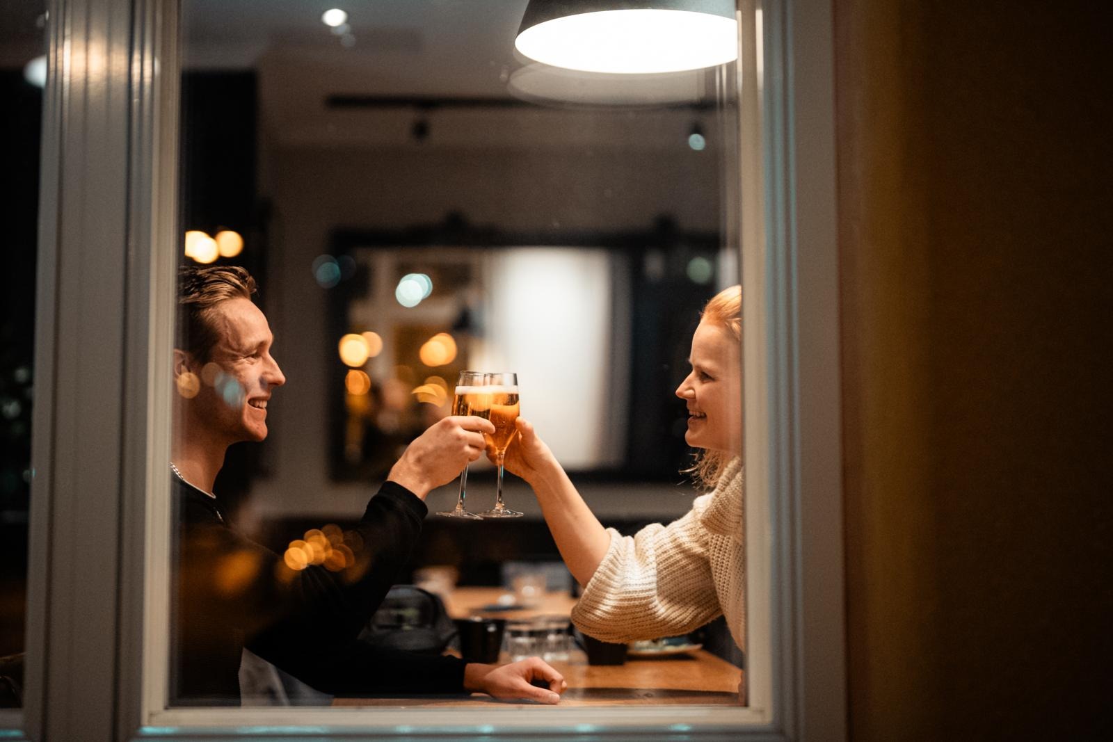 Kippis isälle Aittarannassa isänpäivänä Joensuu