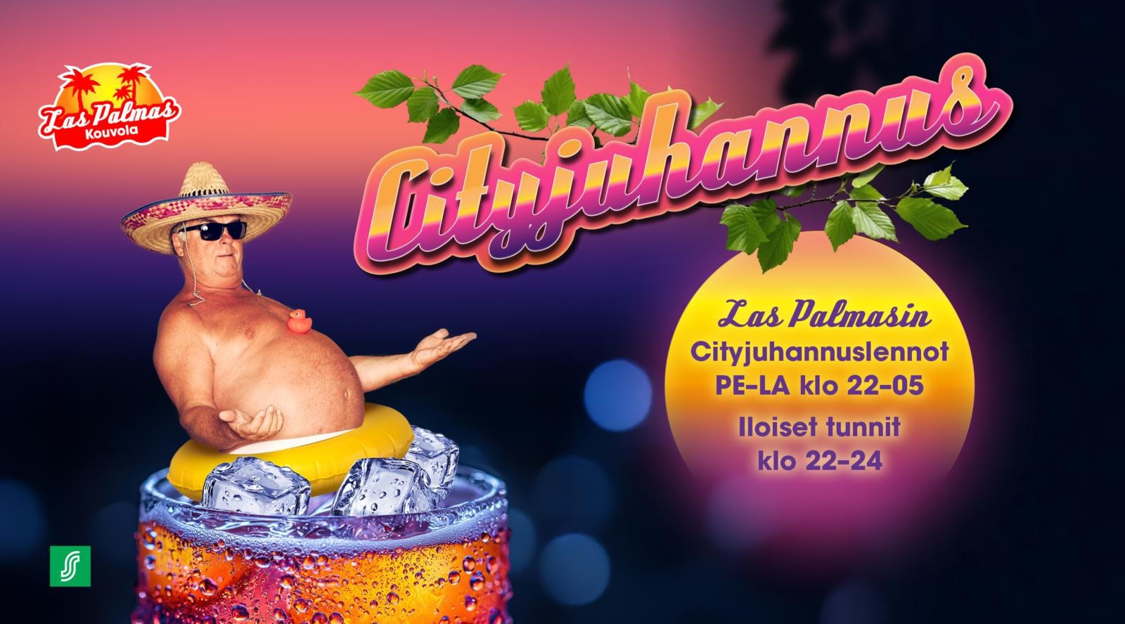 Las Palmas Kouvola Cityjuhannus 20.–21.6. klo 22–05