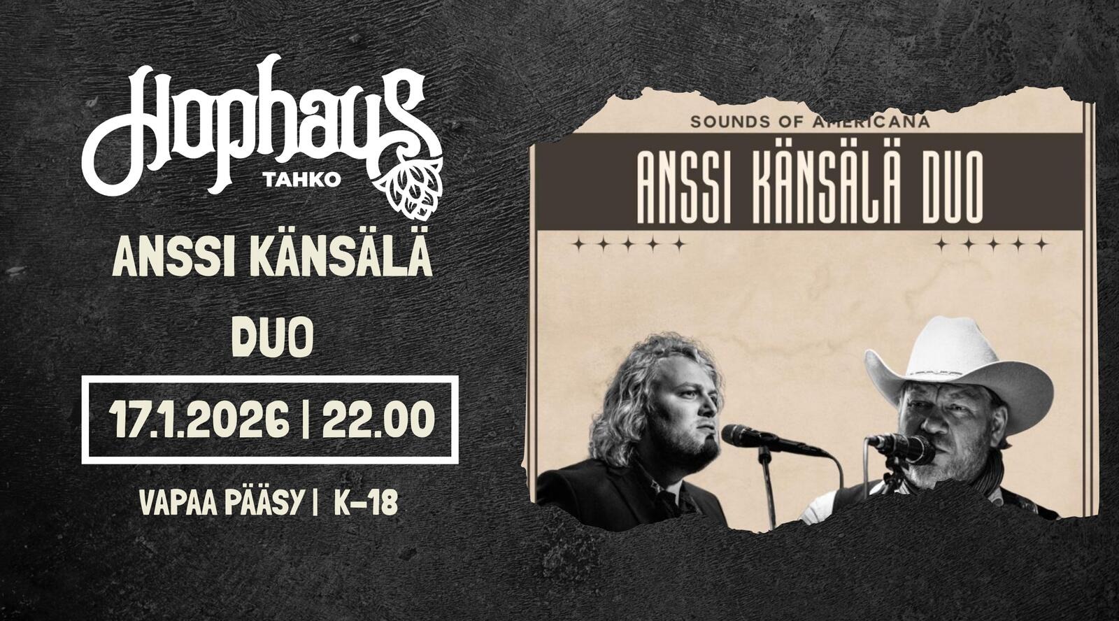 HOPHAUS LIVE: ANSSI KÄNSÄLÄ DUO